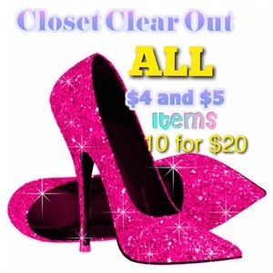 Closet Clear Out ALL $4 AND $5 items 10/$20 👗👚👡